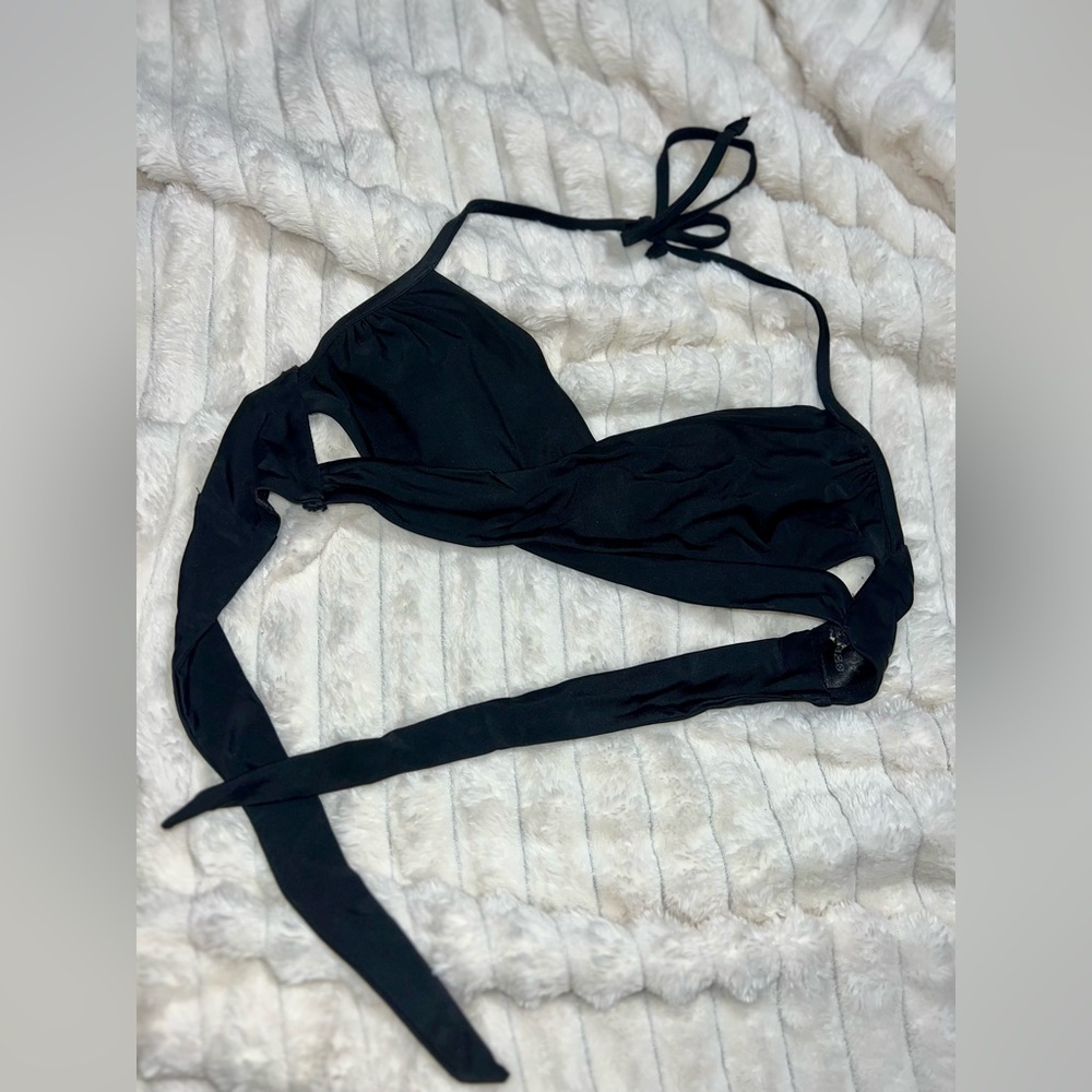 H&M Black Tie Swimsuit Top Only